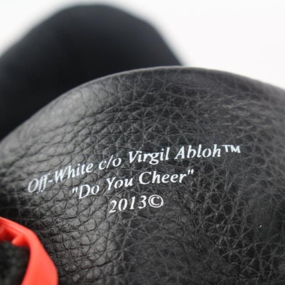 Off-White™ Men's 41 2013 "Do You Cheer" Black Low Sneakers 1029of44 - Picture 10 of 12